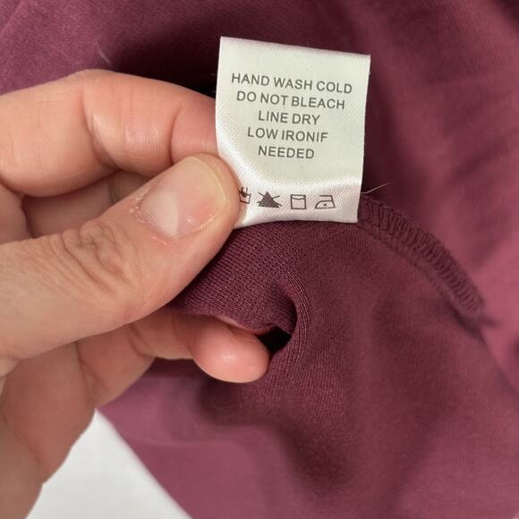 Altard State Dress Medium Burgundy Scalloped Pleated Academia Preppy Twee Career - Picture 10 of 12